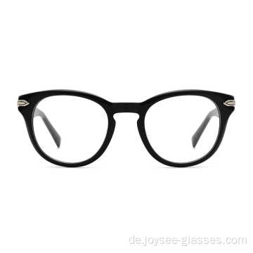 Neue klassische Full Rim Round Form Top -Qualität Acetat optische Brille Frames